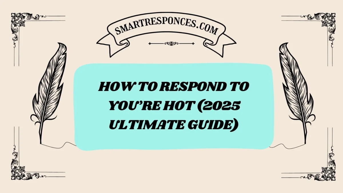 201+ How to Respond to You’re Hot (2025 Ultimate Guide)