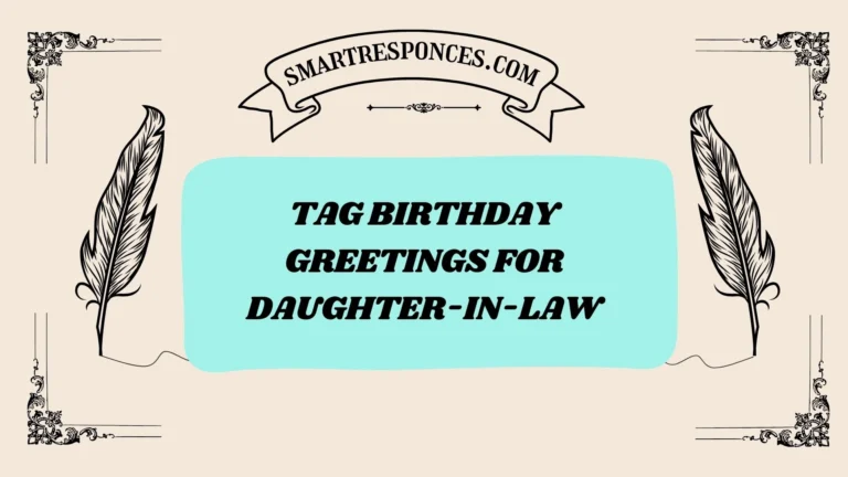 200+ Tag Birthday Greetings for Daughter-in-Law