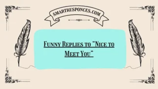 200+Funny Replies to “Nice to Meet You”
