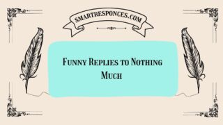 200+ Funny Replies to Nothing Much