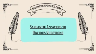 200+ Sarcastic Answers to Obvious Questions