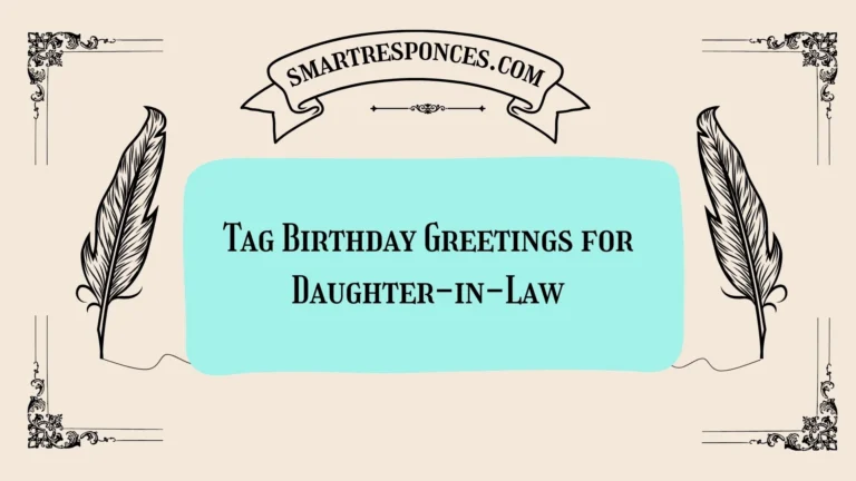 200+ Tag Birthday Greetings for Daughter-in-Law
