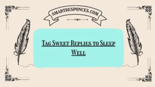 200+ Tag Sweet Replies to Sleep Well
