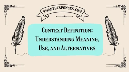 Context Definition: Understanding Meaning, Use, and Alternatives