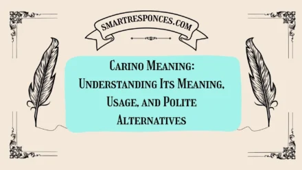 Carino Meaning: Understanding Its Meaning, Usage, and Polite Alternatives