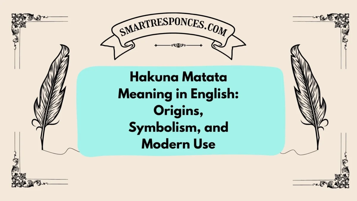 Hakuna Matata Meaning in English: Origins, Symbolism, and Modern Use