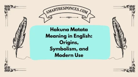 Hakuna Matata Meaning in English: Origins, Symbolism, and Modern Use