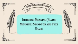 Loitering Meaning (Hiatus Meaning): Stand For and Text Usage