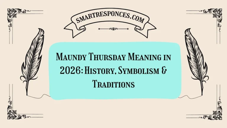 Maundy Thursday Meaning in 2026: History, Symbolism & Traditions