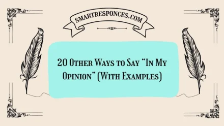 20 Other Ways to Say “In My Opinion” (With Examples)