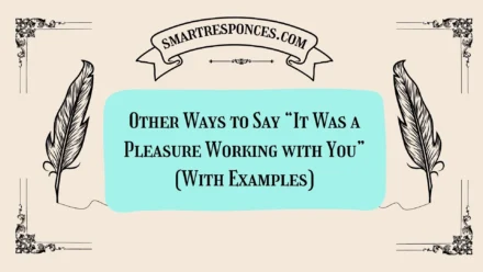 20 Other Ways to Say “It Was a Pleasure Working with You” (With Examples)