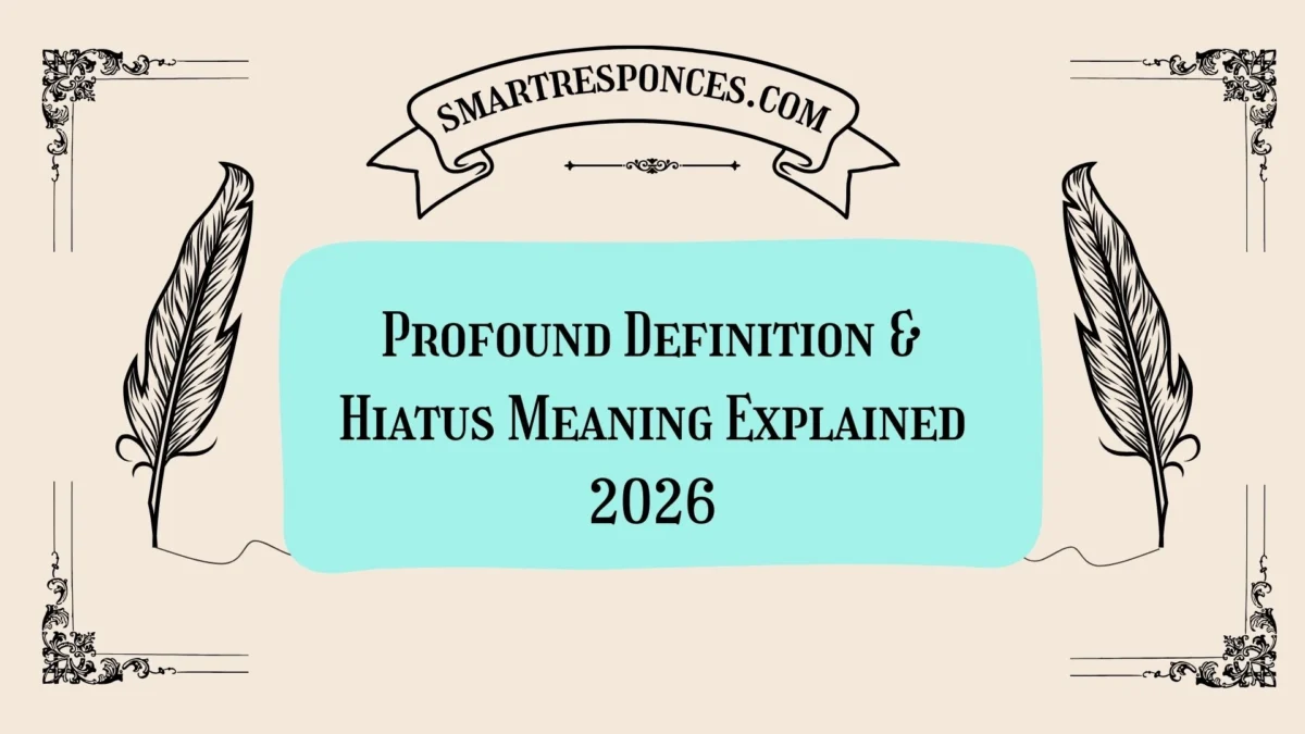 Profound Definition & Hiatus Meaning Explained 2026
