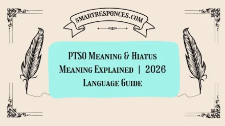 PTSO Meaning & Hiatus Meaning Explained | 2026 Language Guide