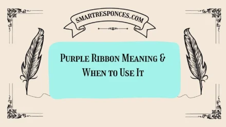Purple Ribbon Meaning & When to Use It