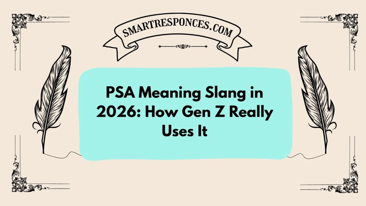 PSA Meaning Slang in 2026: How Gen Z Really Uses It